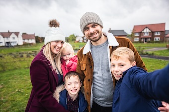A family who found a home to rent through DSS Select
